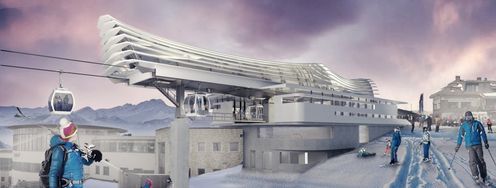 So soll die Bergstation der neuen Kabinenbahn Olang 1+2 aussehen.