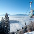The Kanzelbahn cable car takes winter sports enthusiasts to the top of the mountain.