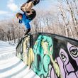 And we just can't get enough: A whopping six terrain parks as well as a half pipe are home to the ski resort.