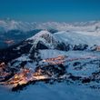 la Plagne is located at 2000 metres above sea level.