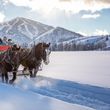 Horse-drawn sleigh rides are also offered in Sun Valley.