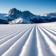 Perfect groomed slopes in Val Gardena