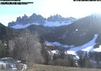 Webcam mit dem Standort: Villnöss: St. Magdalena und die Geisslerspitzen