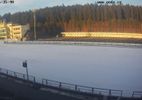 Webcam mit dem Standort: Biathlon Arena Nové Město - Blick zum Schießstand