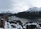 Webcam located at: St. Moritz village II - View from Hotel Schweizerhof towards St. Moritz Bad