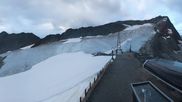 Archived webcam image showing Schwarze Schneid Gondola Rettenbach Glacier on 1 Aug 2026 at 06:24