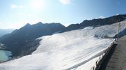 Archived webcam image showing Schwarze Schneid Gondola Rettenbach Glacier on 1 Aug 2026 at 08:24