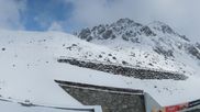 Archived webcam image showing Rettenbachgletscher Sölden on 14 May 2026 at 08:20