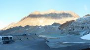 Archiviertes Webcam Bild: Sölden Rettenbachgletscher: Weltcuptribüne und Talstation am 12.07.2026 um 20:16 Uhr