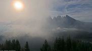 Archived webcam image showing Top Station Alpe di Siusi on 18 Sep 2026 at 08:05