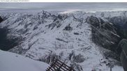 Archived webcam image showing Hochalpila Bahn - Silvretta Montafon on 13 May 2026 at 07:45