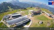 Archiviertes Webcam Bild: Blick vom Gipfel des Kronplatz nach St. Vigil am 12.07.2026 um 10:08 Uhr