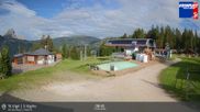 Archived webcam image showing top station Piz de Plaies on 15 Jun 2026 at 08:07