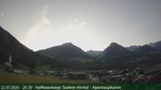 Archiviertes Webcam Bild: Raiffeisenkasse Luttach am 12.07.2026 um 20:48 Uhr