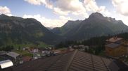 Archived webcam image showing Hotel Goldener Berg: village view Oberlech on 29 Jul 2026 at 16:23