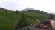 Archived webcam image showing Hotel Goldener Berg: village view Oberlech on 6 Aug 2026 at 06:31