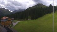 Archived webcam image showing Hotel Goldener Berg: village view Oberlech on 5 Sep 2026 at 16:23