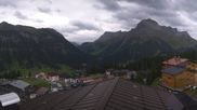 Archived webcam image showing Hotel Goldener Berg: village view Oberlech on 5 Sep 2026 at 10:23