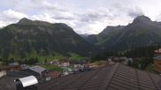 Archived webcam image showing Hotel Goldener Berg: village view Oberlech on 7 Sep 2026 at 16:17