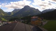 Archived webcam image showing Hotel Goldener Berg: village view Oberlech on 12 Sep 2026 at 16:03