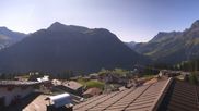 Archived webcam image showing Hotel Goldener Berg: village view Oberlech on 12 Sep 2026 at 10:03