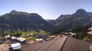 Archived webcam image showing Hotel Goldener Berg: village view Oberlech on 12 Sep 2026 at 12:03