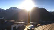 Archived webcam image showing Hotel Goldener Berg: village view Oberlech on 27 Oct 2026 at 08:50