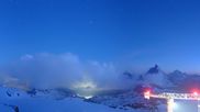 Archived webcam image showing Kleinmatterhorn on 25 May 2026 at 04:52