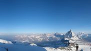 Archived webcam image showing Kleinmatterhorn on 25 May 2026 at 07:55
