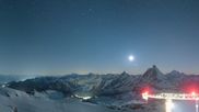 Archiviertes Webcam Bild: Zermatt Kleinmatterhorn: Gletscherskigebiet am 21.05.2026 um 00:23 Uhr