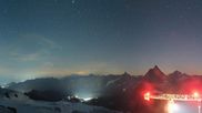 Archiviertes Webcam Bild: Zermatt Kleinmatterhorn: Gletscherskigebiet am 12.07.2026 um 00:37 Uhr