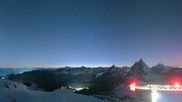 Archiviertes Webcam Bild: Zermatt Kleinmatterhorn: Gletscherskigebiet am 10.10.2026 um 20:54 Uhr