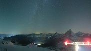 Archiviertes Webcam Bild: Zermatt Kleinmatterhorn: Gletscherskigebiet am 11.10.2026 um 00:51 Uhr