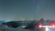 Archiviertes Webcam Bild: Zermatt Kleinmatterhorn: Gletscherskigebiet am 11.10.2026 um 02:20 Uhr