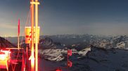 Archived webcam image showing Plateau Rosa Zermatt / Breuil Cervinia on 5 Apr 2026 at 00:29