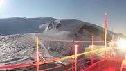 Archived webcam image showing Plateau Rosa Zermatt / Breuil Cervinia on 3 Aug 2026 at 00:23