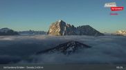 Archived webcam image showing Seceda - Val Gardena / Gröden on 1 May 2026 at 07:58