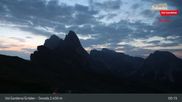Archived webcam image showing Seceda - Val Gardena / Gröden on 2 Aug 2026 at 05:42
