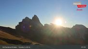 Archived webcam image showing Seceda - Val Gardena / Gröden on 16 Sep 2026 at 07:54