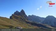 Archived webcam image showing Seceda - Val Gardena / Gröden on 16 Sep 2026 at 09:54