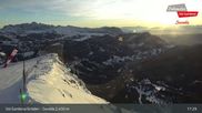 Archived webcam image showing Seceda - Val Gardena / Gröden on 26 Feb 2026 at 17:33