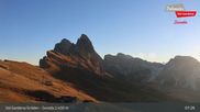 Archived webcam image showing Seceda - Val Gardena / Gröden on 31 Oct 2026 at 07:19