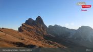 Archived webcam image showing Seceda - Val Gardena / Gröden on 31 Oct 2026 at 08:19