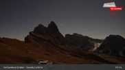 Archived webcam image showing Seceda - Val Gardena / Gröden on 31 Oct 2026 at 01:19