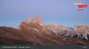 Archived webcam image showing Seceda - Val Gardena / Gröden on 31 Oct 2026 at 17:19