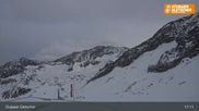 Archived webcam image showing Top Station Eisgrat Gondola on 9 Mar 2026 at 17:35