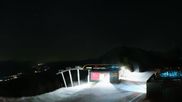 Archived webcam image showing Hauser Kaibling: Panoramic view at top station Senderbahn on 9 Apr 2026 at 02:07