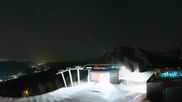 Archived webcam image showing Hauser Kaibling: Panoramic view at top station Senderbahn on 12 Apr 2026 at 02:57