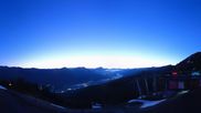 Archived webcam image showing Hauser Kaibling: Panoramic view at top station Senderbahn on 10 May 2026 at 04:12