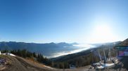 Archived webcam image showing Hauser Kaibling: Panoramic view at top station Senderbahn on 10 May 2026 at 07:12